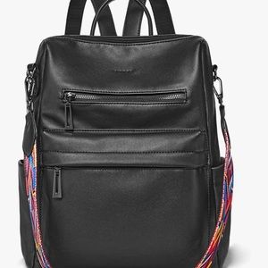OPAGE Leather Backpack Purse for Women